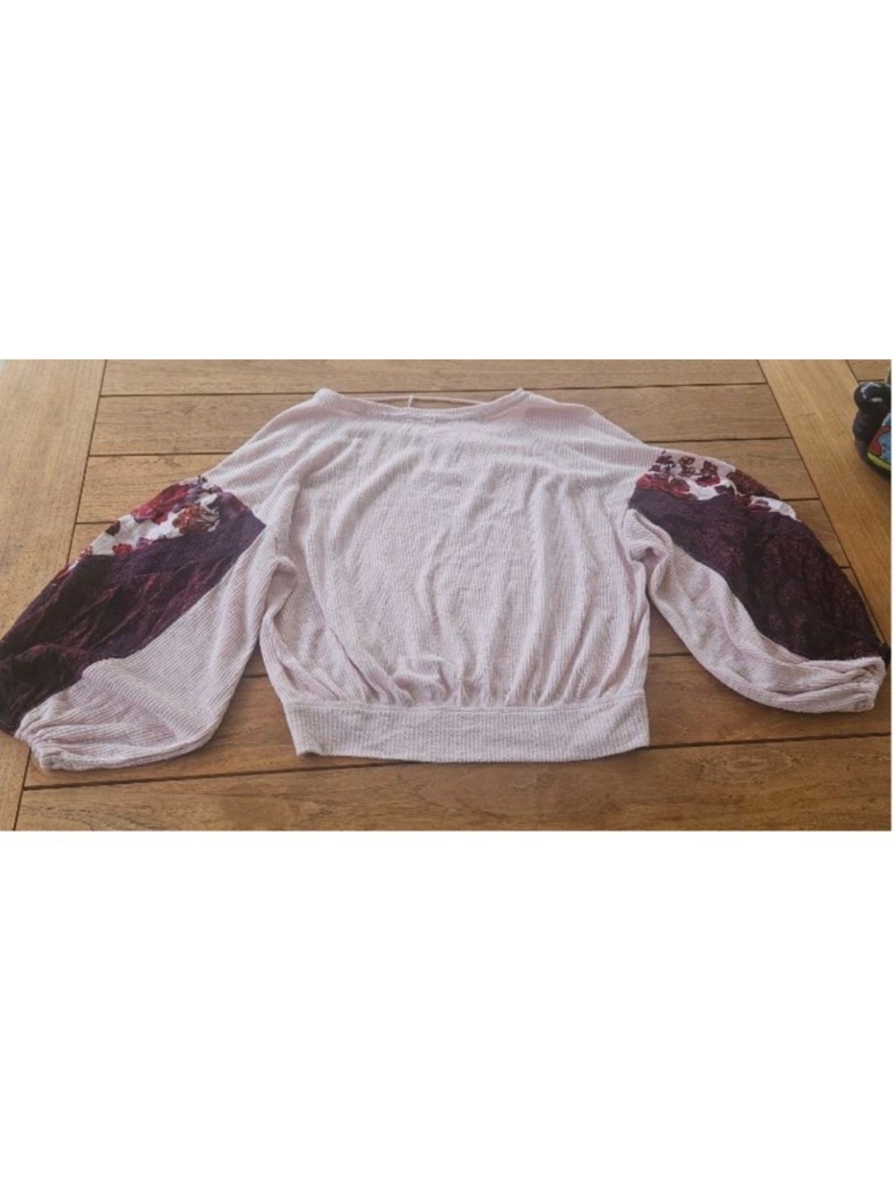 Free People “Casual Clash Top” (Rose) Size M - Picture 4 of 6